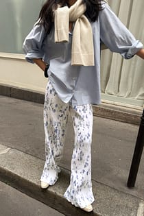 Plisse Trousers