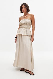 Cotton Flowy Long Skirt