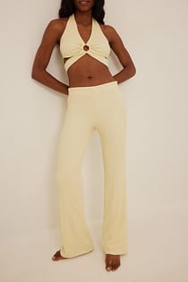 High Waist Structured Trousers