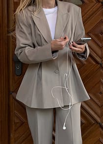 Oversized Blazer Fitted Waist