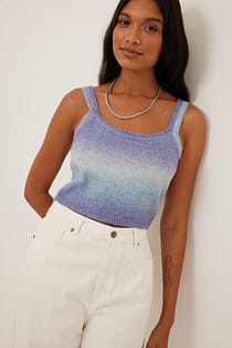 Knitted Ombre Cropped Top