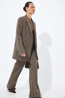 Mid Waist Soft Flare Pants