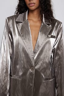 Boxy Silver Blazer