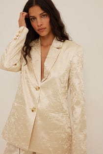 Blazer i satin
