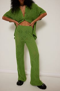 Crochet Knit Trousers