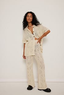 Crochet Knit Trousers