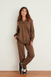 Drawstring Knitted Jogger Pants
