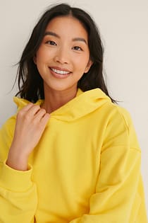 Organisk oversized hettegenser med lomme