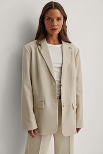 Blazer oversize en sergé