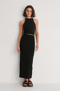 Rib Maxi Skirt