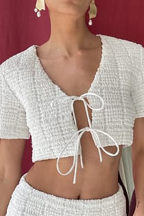 Structured Short Sleeve Top