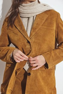 Oversized Suede Blazer