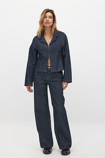 Pinstriped Denim