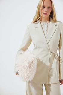 Regular Tie Detail Blazer