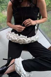 Ruffle Detail Pants