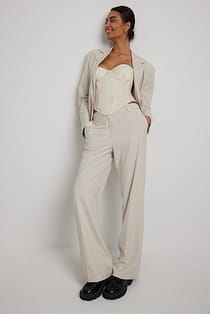 Pantalon met rechte pijpen