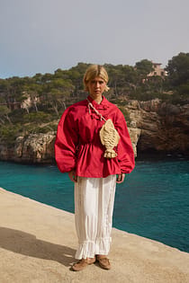 Veste en sergé à cordon de serrage