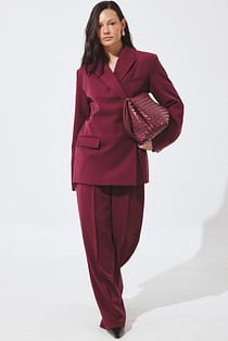 Wide High Waist Suit Pants
