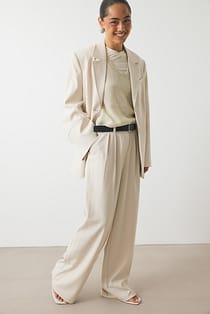 Wide High Waist Suit Pants