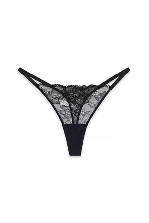 Black 3er-Pack Tangas