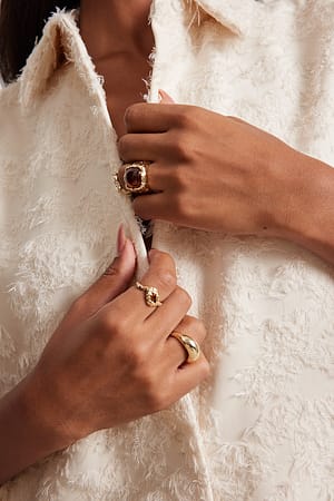Gold Pack de 4 anillos