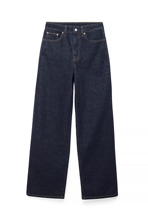 Rinse Wash Alley brede jeans med høj talje