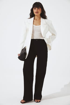 Black Jean large taille haute Alley