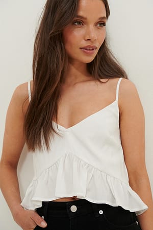 White Kort Flæsetop