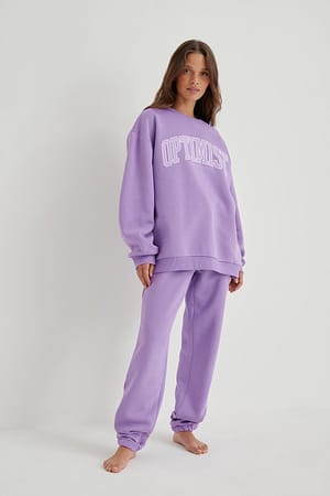Purple Joggingbukser med løbebånd