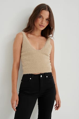 Strikket Lodden Singlet
