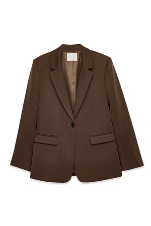 Dark Brown Gerader Blazer