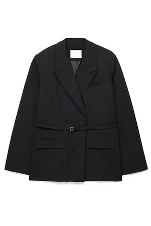 Black Blazer classique avec ceinture