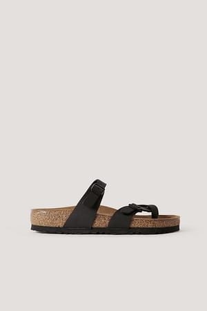 Black Slip-In Sandaler