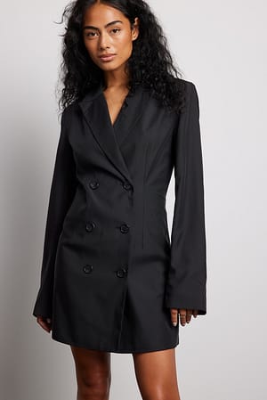 Black Miniblazerkjole