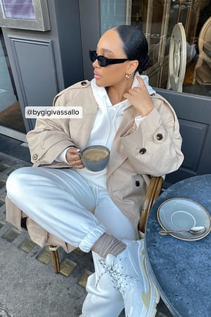 Offwhite Brushed Drawstring Sweatpants