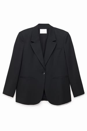 Black Blazer oversize avec boucle