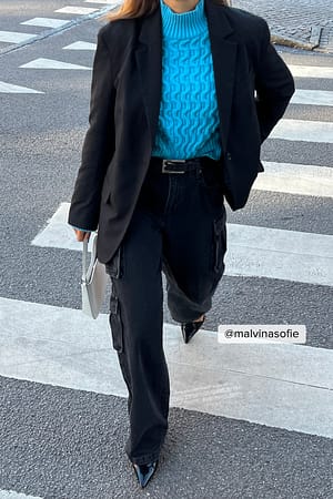 Blue Strickweste