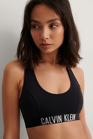 PVH Black Bralette Swim Top