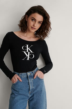 CK Black Mirrored Monogram Body