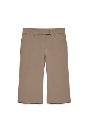 Light Brown Pantalon Capri