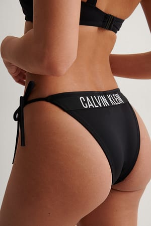 PVH Black Braguita De Bikini Cheeky Atada A Un Lado