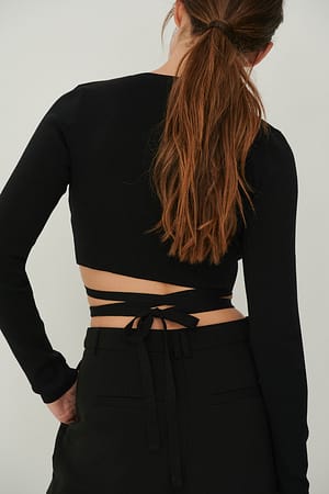 Black Top envolvente acanalado