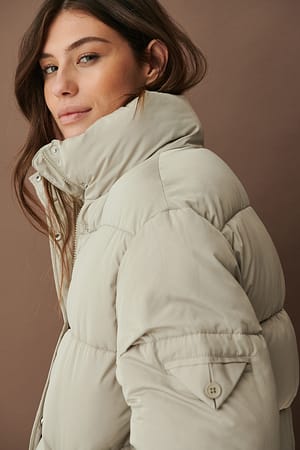 Sage Chaqueta corta acolchada
