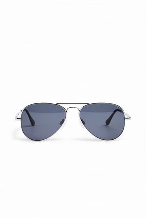 Silver Classic Pilot Sunglasses