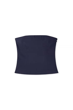 Navy Klassisk korsettopp