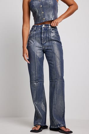 Dark Blue Denim med belegg