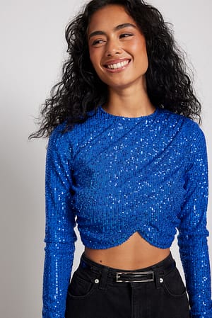 Blue Paillettop