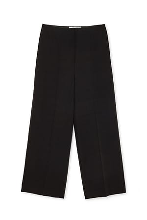 Black Jupe-culotte à taille haute