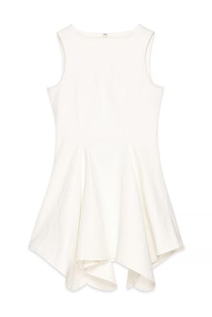 Ecru Denim Mini Dress