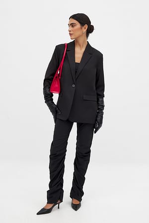 Black Draperte bukser